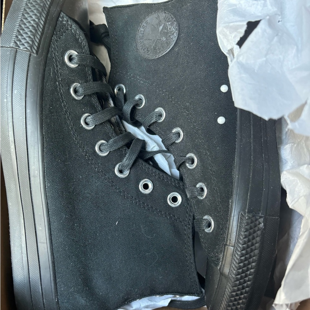Big Kids Converse Black High-Top Sneakers